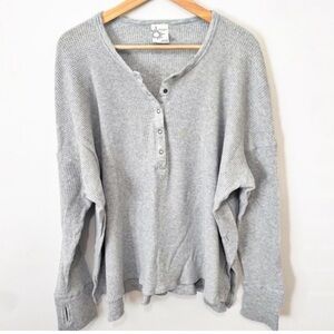 OFFLINE by AERIE Waffle Dolman Henley Long Sleeve